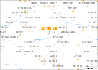 map of Zembrza