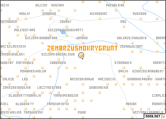 map of Zembrzus Mokry Grunt