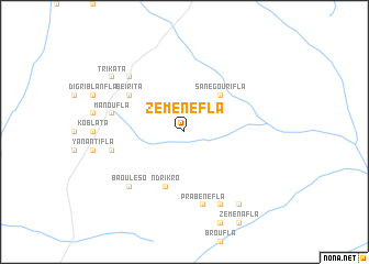 map of Zéménéfla