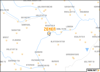 map of Zemen