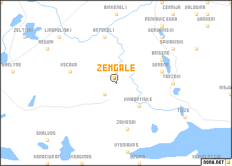 map of Zemgale