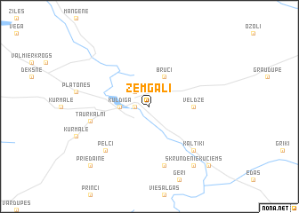 map of Zemgaļi