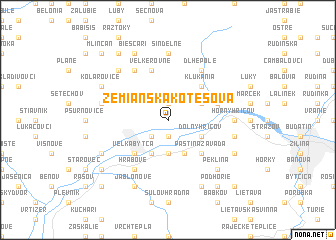 map of Zemianska Kotešová