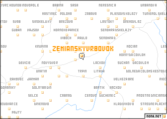 map of Zemiansky Vrbovok