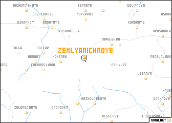 map of Zemlyanichnoye