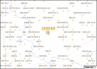 map of Zemmer