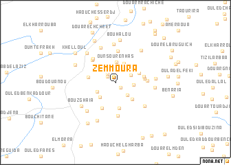 map of Zemmoura