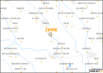 map of Zemné