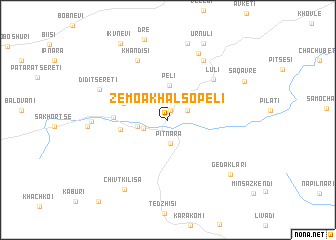 map of Zemo Akhalsopʼeli