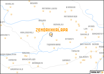 map of Zemo-Akhkalapa