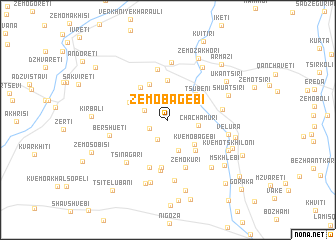 map of Zemo Bagebi