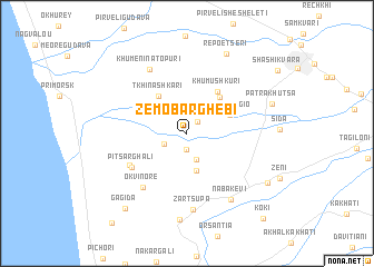 map of Zemo Barghebi
