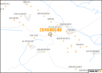 map of Zemo-Bodbe