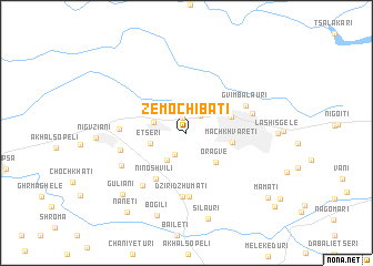 map of Zemo-Chibati