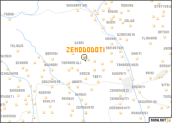 map of Zemo-Dodoti