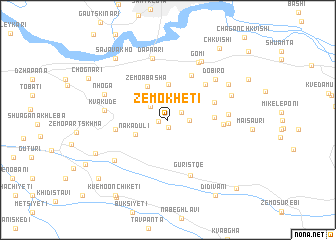 map of Zemo-Kheti