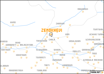 map of Zemo Khevi