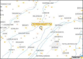 map of Zemo-Khuntsi