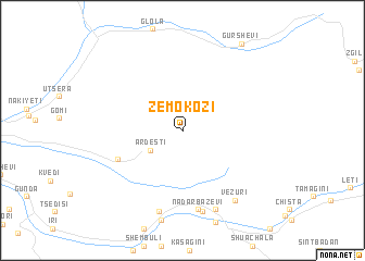 map of Zemo Kozi