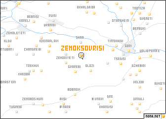 map of Zemo-Ksovrisi