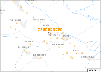 map of Zemo-Magaro