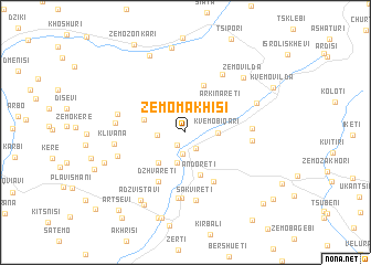 map of Zemo-Makhisi