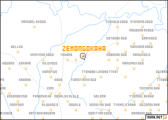 map of Zémongokaha