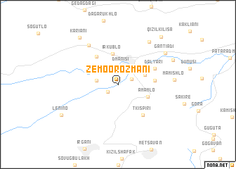 map of Zemo-Orozmani