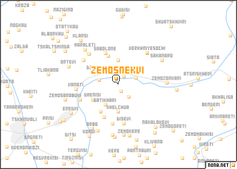 map of Zemo-Snekvi