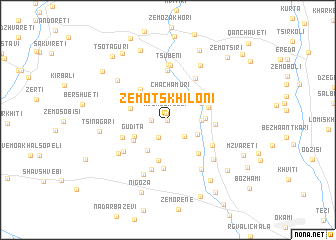 map of Zemo Tsʼkhiloni