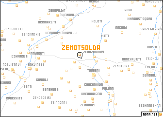 map of Zemo Tsolda