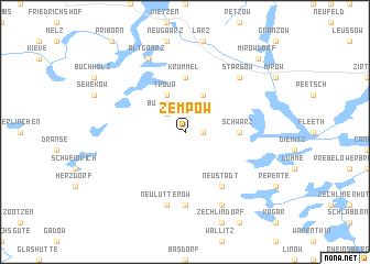 map of Zempow