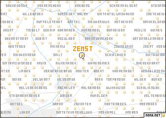 map of Zemst