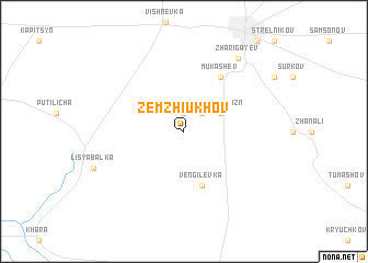 map of Zemzhiukhov