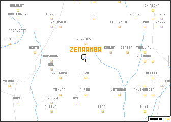 map of Zēna Āmba