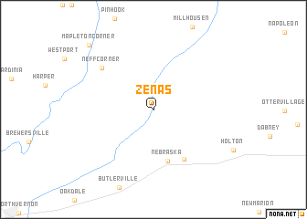 map of Zenas