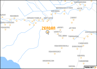 map of Zendān