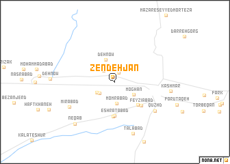 map of Zendeh Jān