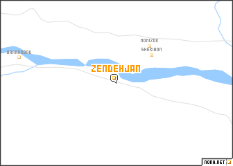map of Zendeh Jān