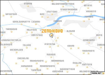 map of Zendikovo