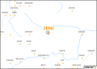 map of Zendi