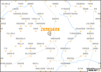 map of Zénédéré