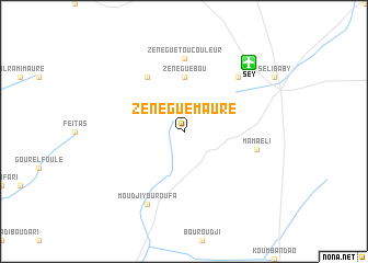 map of Zénégué Maure