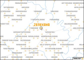 map of Zénékaha