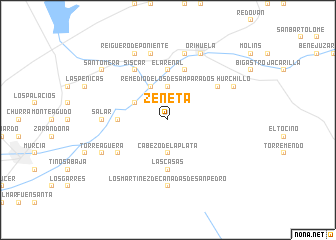 map of Zeneta