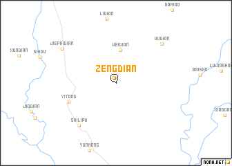 map of Zengdian