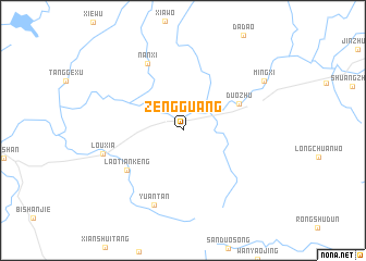 map of Zengguang