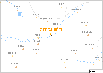 map of Zengjiabei