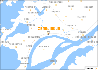 map of Zengjiadun
