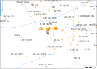 map of Zengjiahe